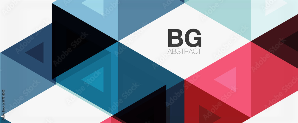 Mosaic triangle pattern abstract background for cover, banner, flyer and poster and other template Mosaic triangle pattern abstract background for cover, banner, flyer and poster and other template