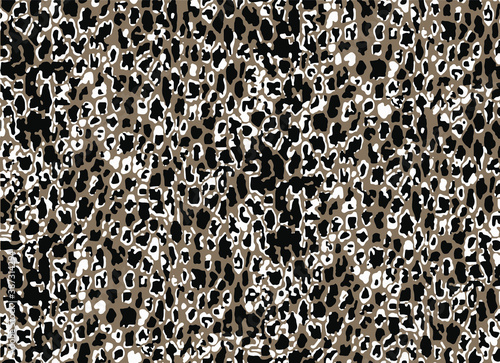 Seamless leopard pattern, animal print.