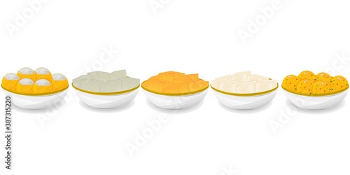 Indian Sweets or Mithai Like Petha,Laddu