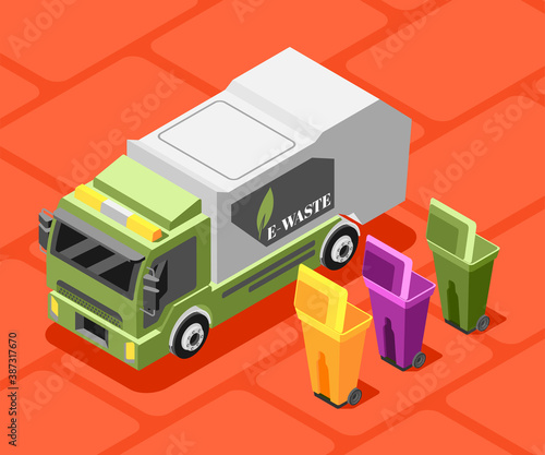 Electronic Garbage Truck Composition