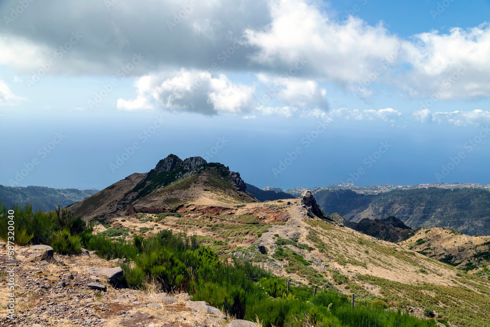 View from the mountain on the island of Madeira, Portugal
