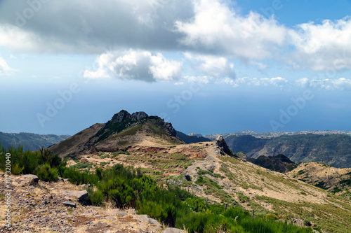 View from the mountain on the island of Madeira, Portugal