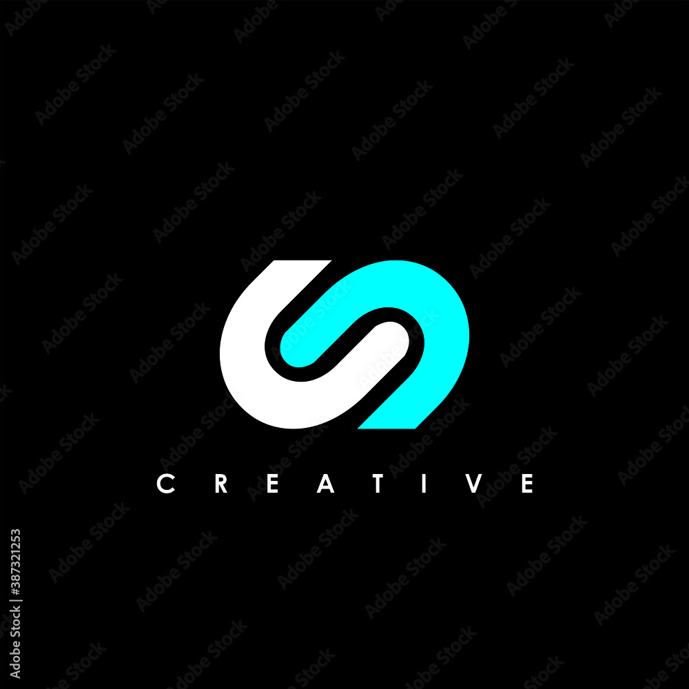 Fototapeta premium S Letter Initial Logo Design Template Vector Illustration
