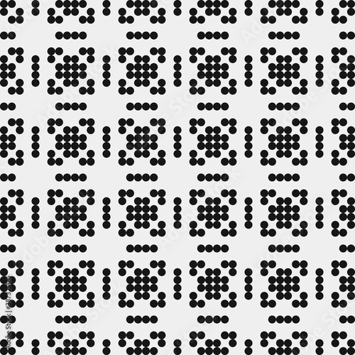 Abstract Cross Pattern Dots Logo generative computational art illustration