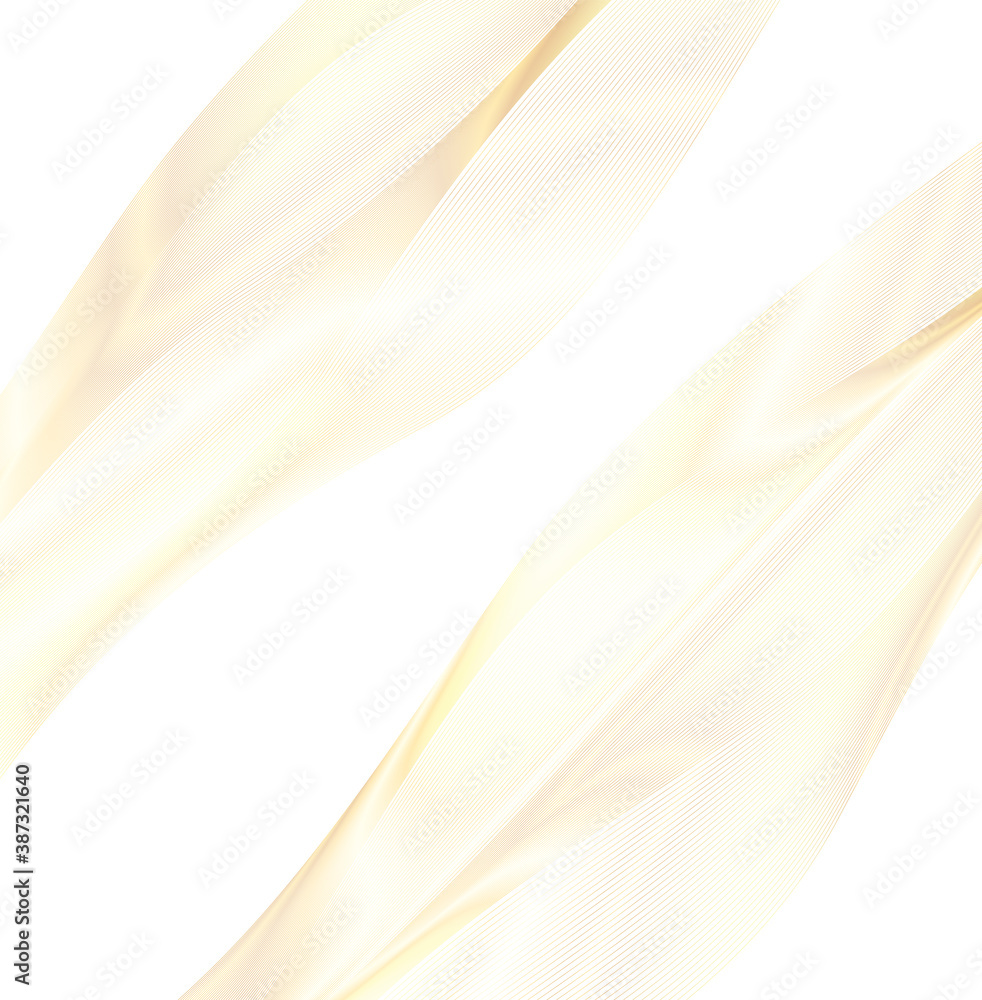 Design elements. Wave of many glittering lines. Abstract vertical glow wavy stripes on white background isolated Design elements. Wave of many glittering lines. Abstract vertical glow wavy stripes on white background isolated