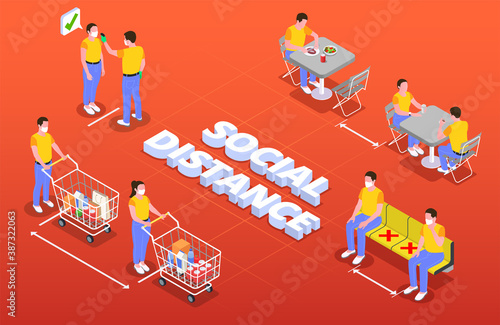 Social Distance Isometric Composition