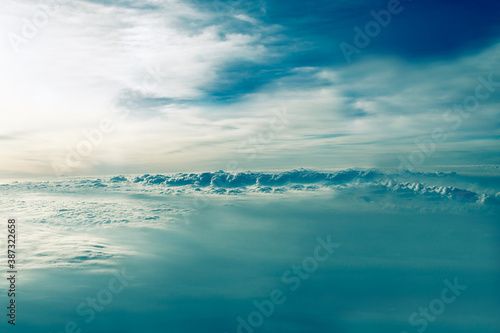 Bird's-eye view of the clouds .Texture or background