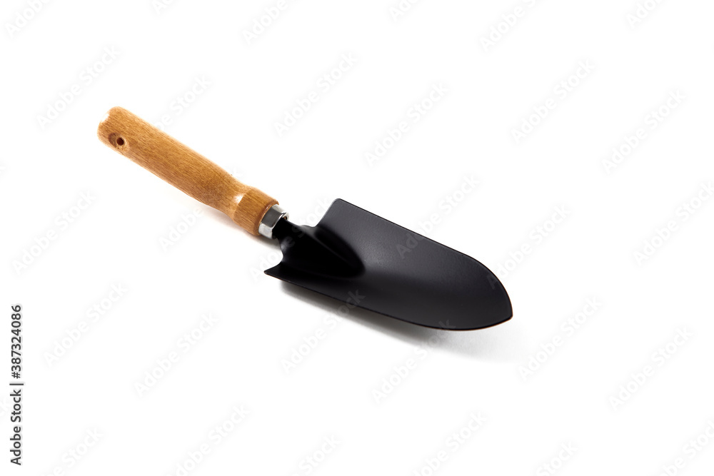 Shovel gardening on white background Shovel gardening on white background