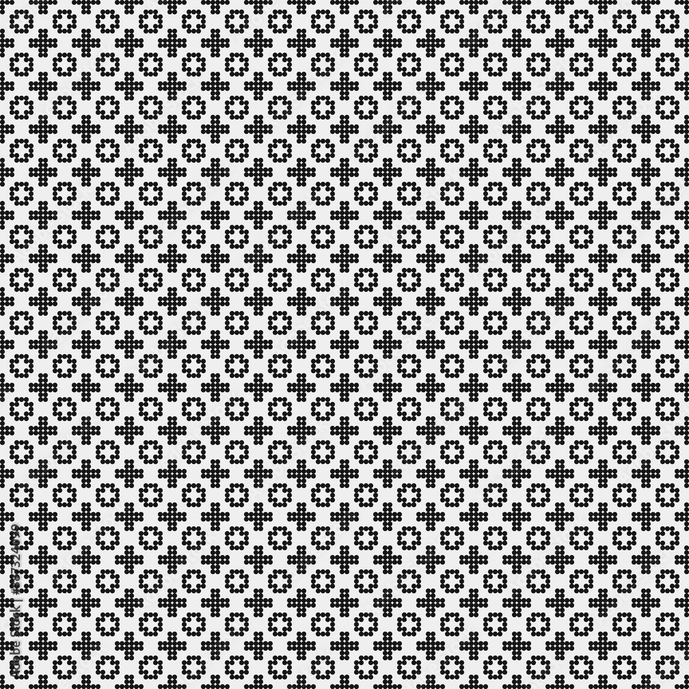 Abstract Cross Pattern Dots Logo generative computational art illustration