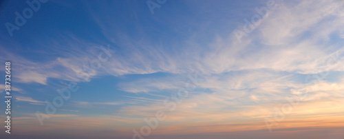 sunset with clouds