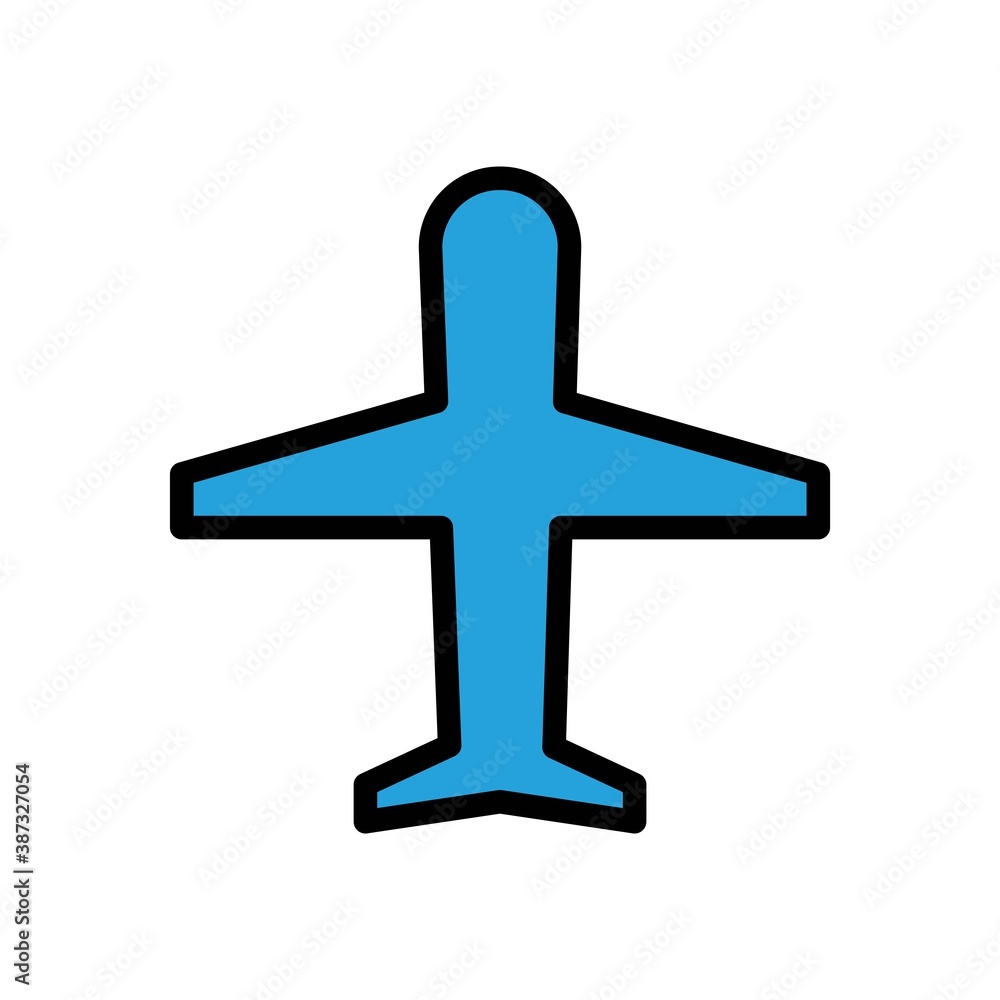 Airplane Icon Design Vector Template Illustration Airplane Icon Design Vector Template Illustration
