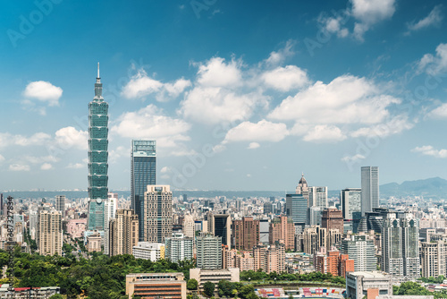 Timelapse of Taipei with beautiful day