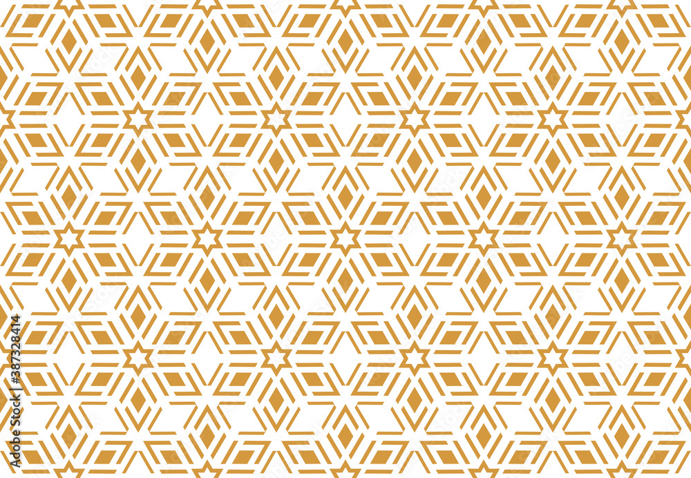 Abstract geometric pattern. A seamless vector background. White and gold ornament. Graphic modern pattern. Simple lattice graphic design Abstract geometric pattern. A seamless vector background. White and gold ornament. Graphic modern pattern. Simple lattice graphic design