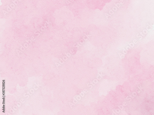 Hand painted subtle pink watercolor background with paper texture