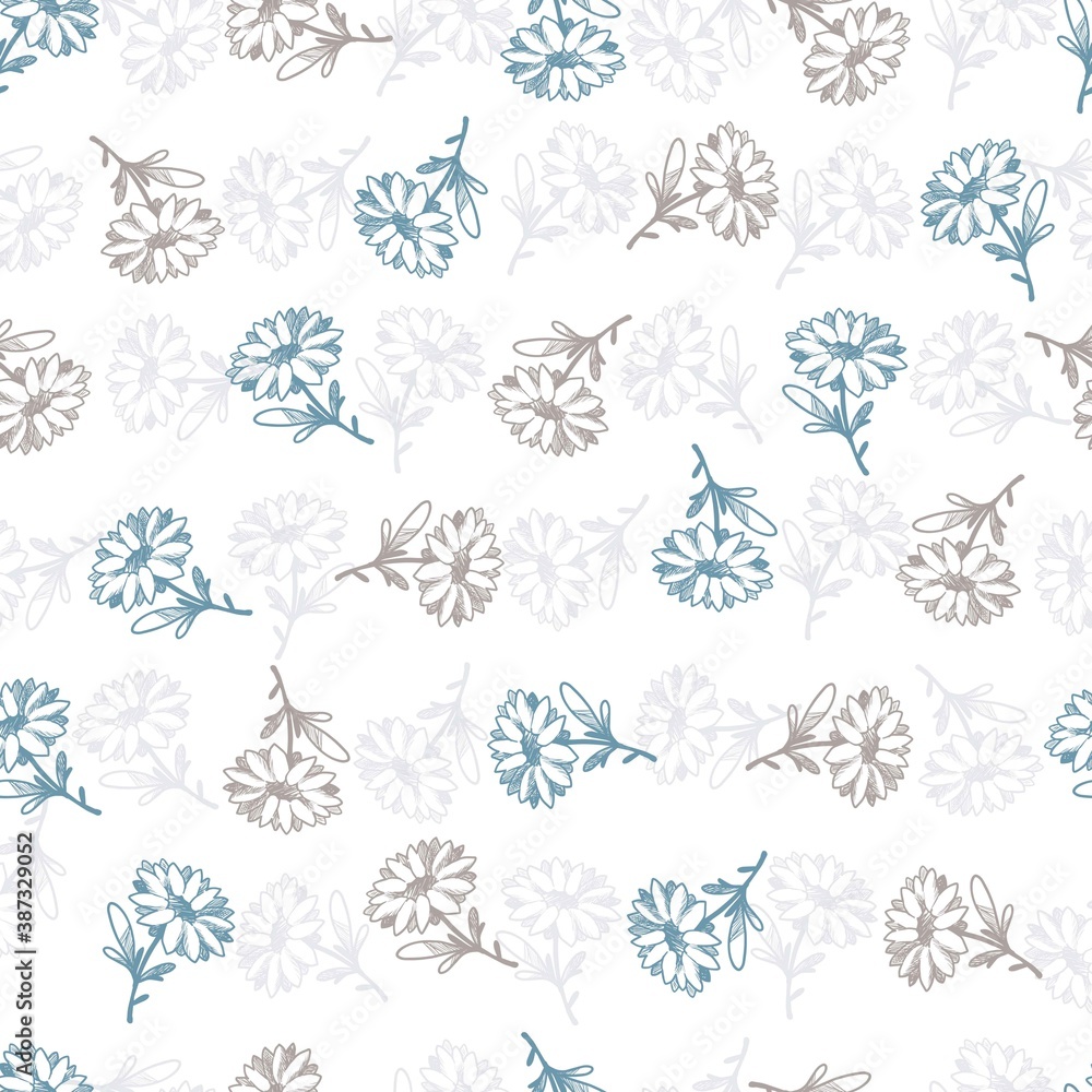 Abstract Flower Pick Vector Graphic Seamless Pattern Abstract Flower Pick Vector Graphic Seamless Pattern