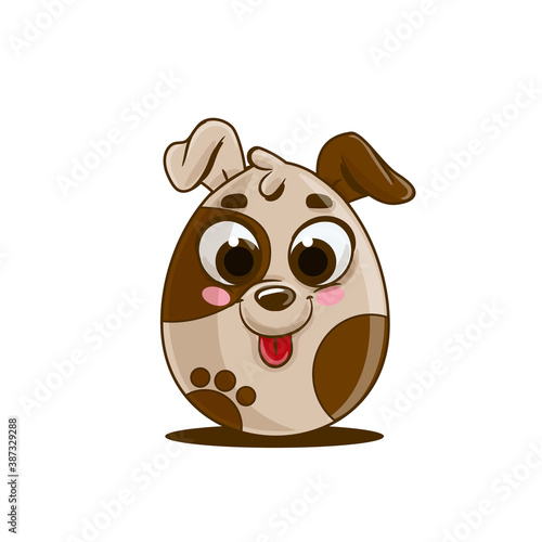 doggie in the shape of an easter egg