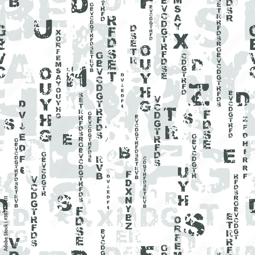 letters on black background with seamless pattern. letters on black background with seamless pattern.