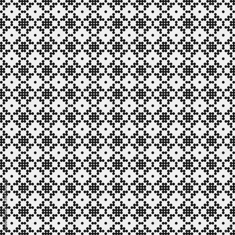 Abstract Cross Pattern Dots Logo generative computational art illustration