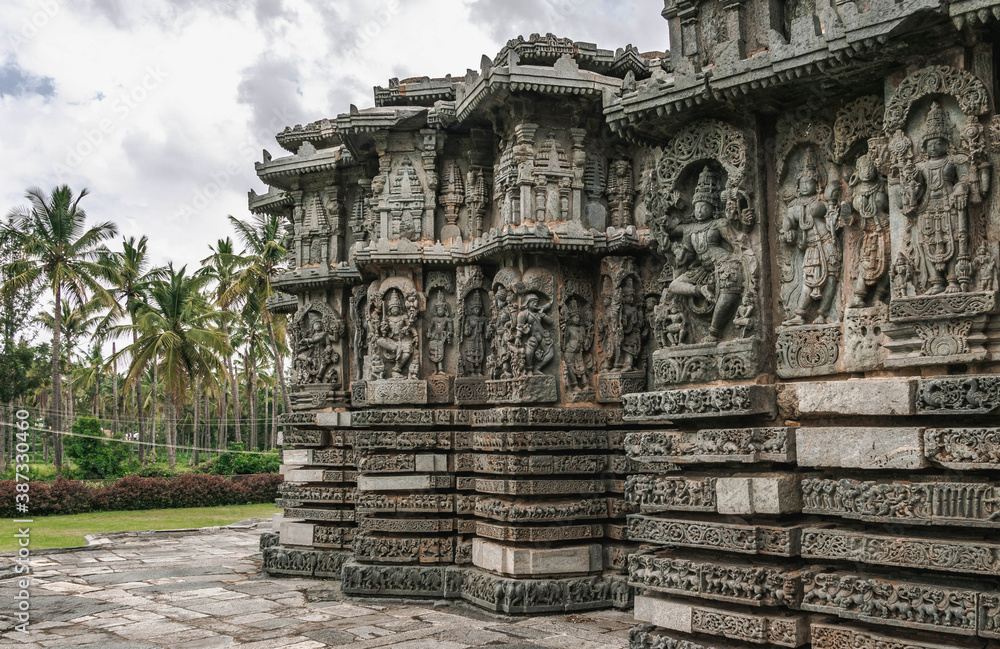 Halebid, a city in Karnataka with a unique Hoysala-style temple dedicated to Shiva