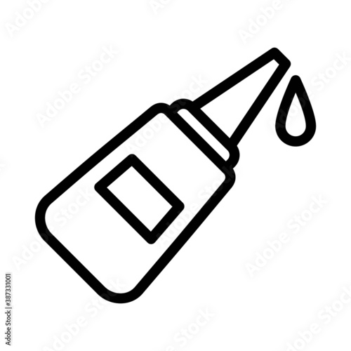 Vector high quality glue line icon isolated on white background. DIY concept