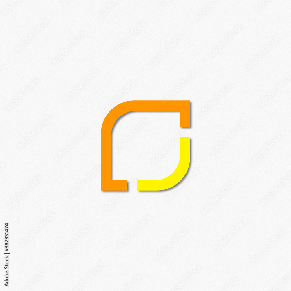 Abstract minimal logo design simple vector Abstract minimal logo design simple vector