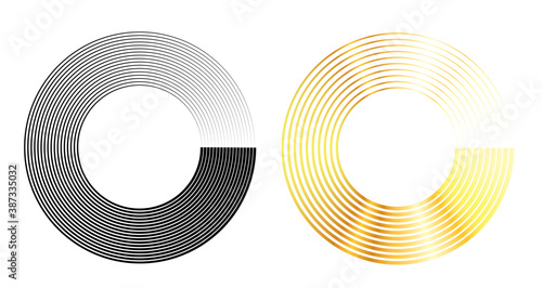 Luxery golden disk background glow light efect. Hot with space for your message