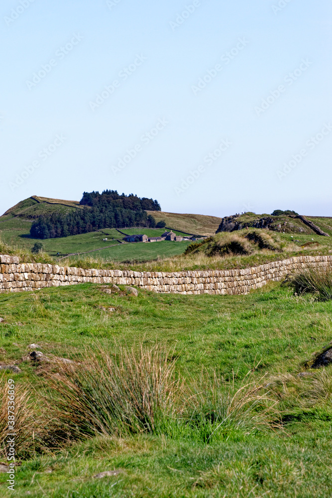 Hadrian's Wall - Northumberland - England United Kingdom