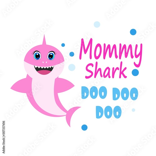 cute baby shark vector illustration
