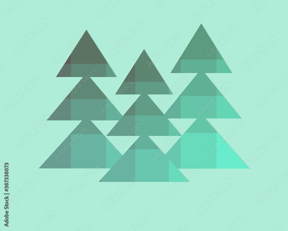 Christmas tree square pattern vector Christmas tree square pattern vector