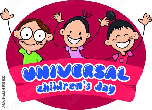 International Children's Day celebration design illustration vector Background