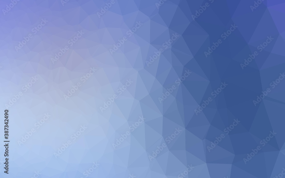 Obraz premium Light BLUE vector shining triangular background.