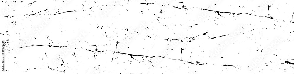 Black and white graphic vector texture of weathered rock. Panoramic background of uneven wild terrain of formation sandstone