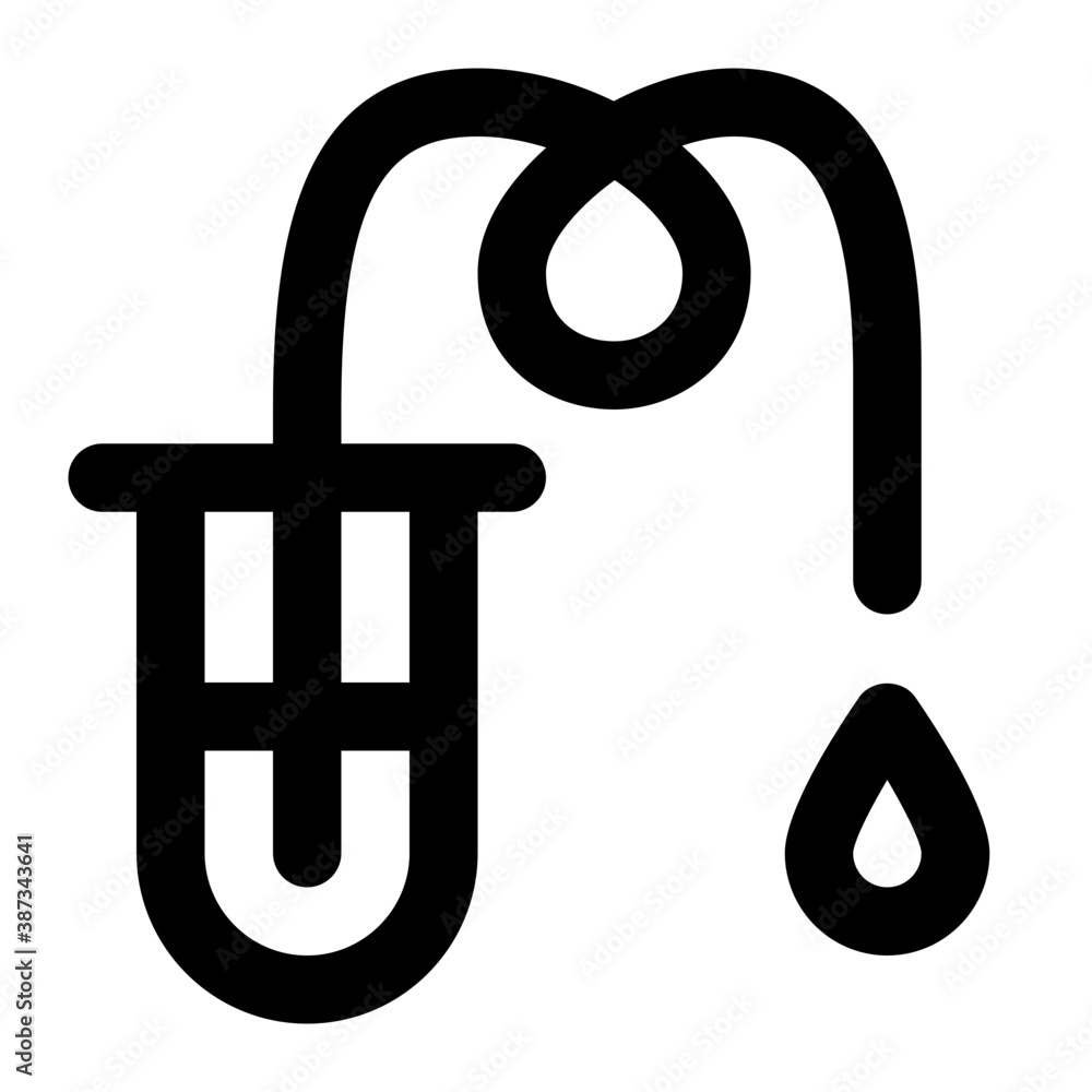 Chemical Experiment Line Icon Vector Chemical Experiment Line Icon Vector