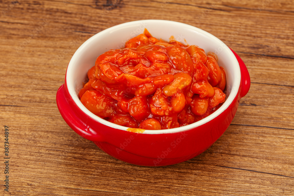 Baked kidney with tomato and pepper Baked kidney with tomato and pepper