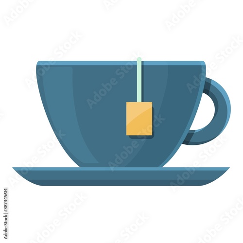 Morning tea cup icon. Cartoon of morning tea cup vector icon for web design isolated on white background