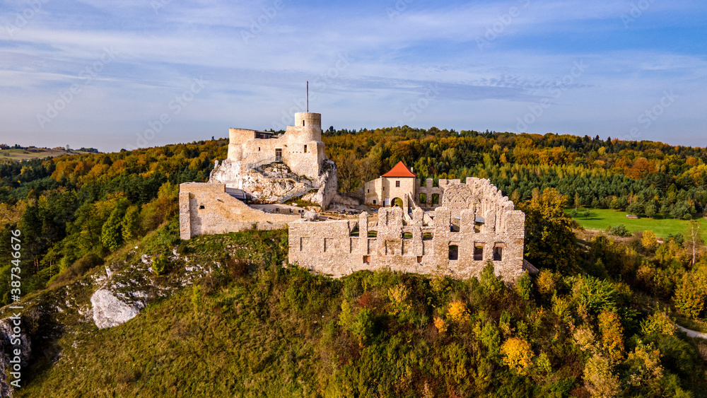 Jura Krakowsko-Częstochowska, ruiny zamku w Rabsztynie