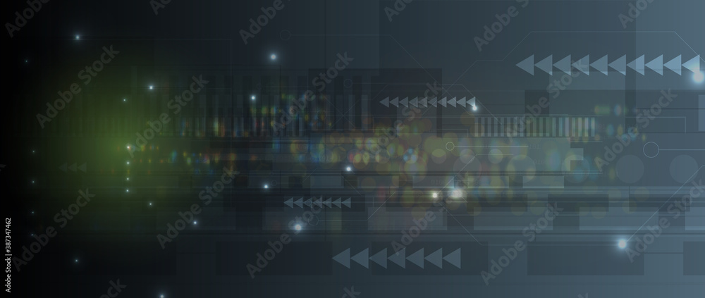 Abstract tech background. Futuristic technology interface