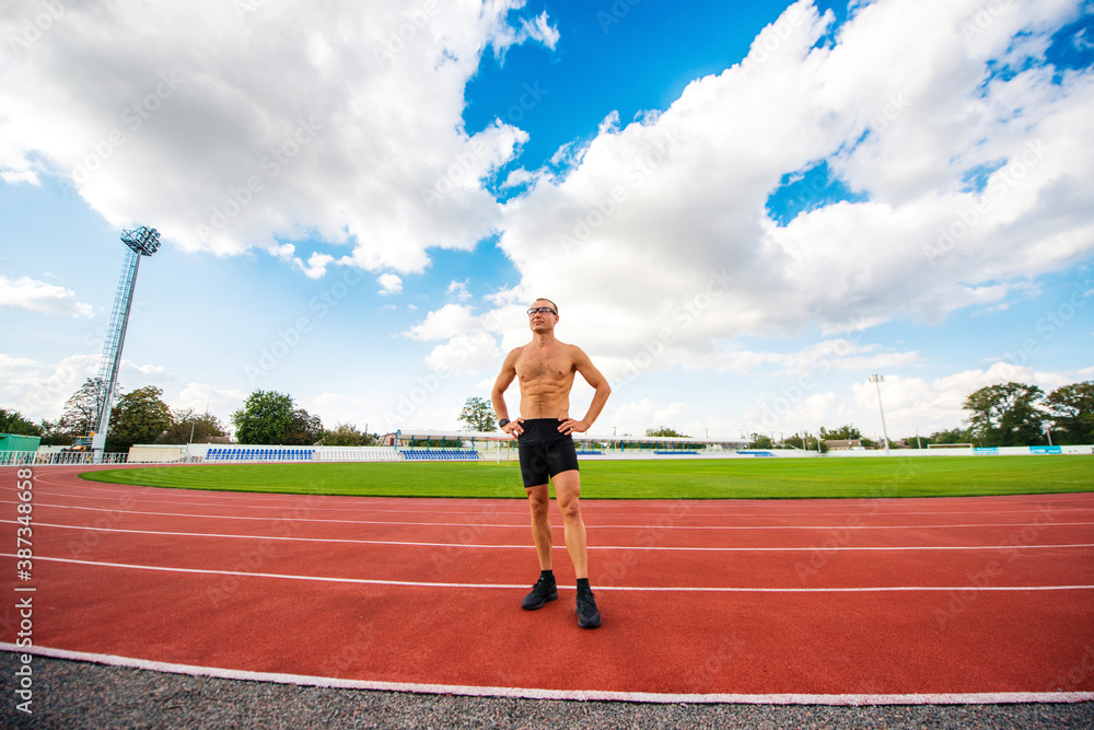 the runner is on the track the runner is on the track