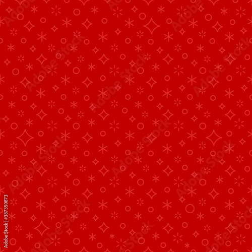 Christmas red seamless background. Holiday pattern. Vector illustration.