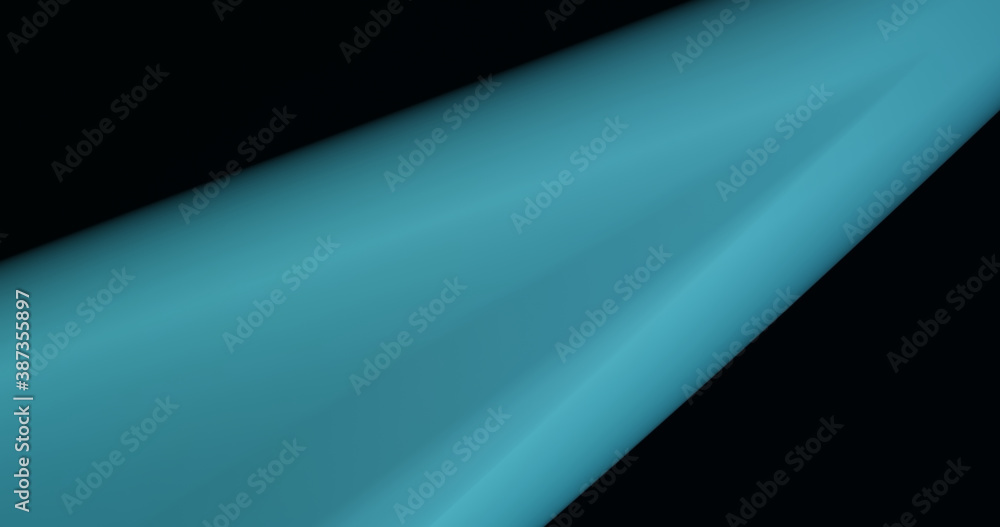 Abstract defocused 4k resolution geometric curves background for wallpaper, backdrop and varied nature design. Blue lagoon, marine blue and black colors.