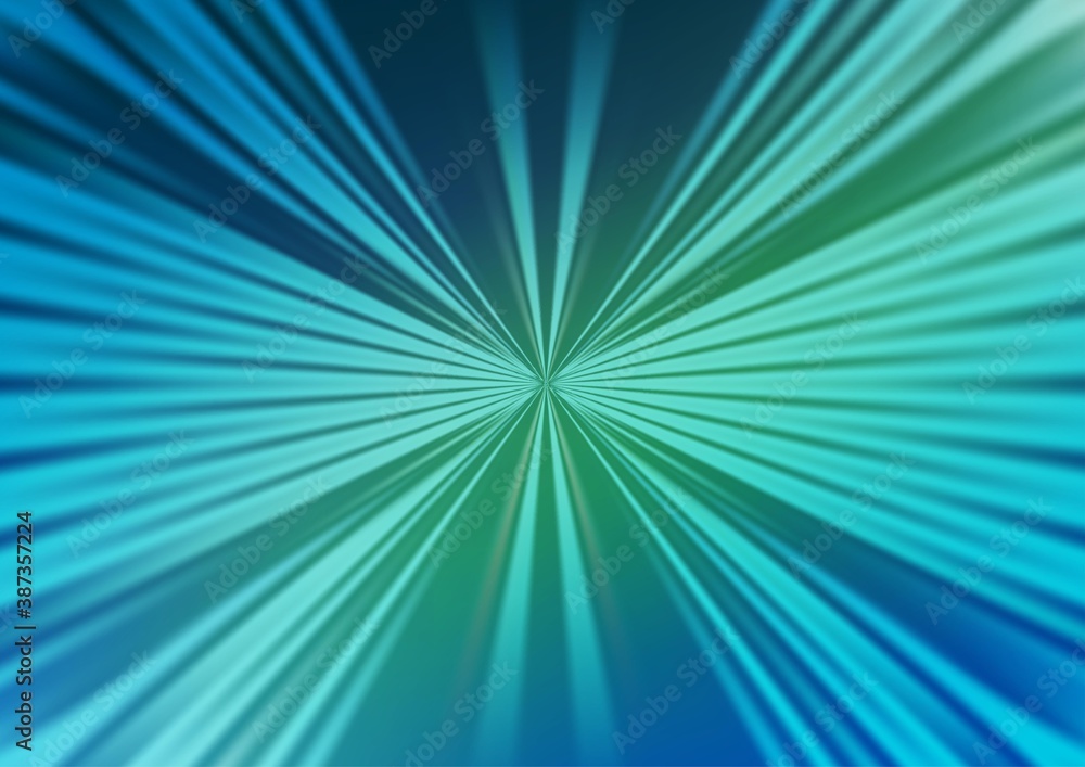 Fototapeta premium Light Blue, Green vector backdrop with long lines.