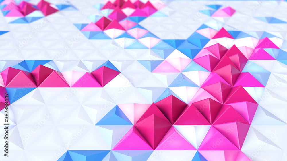 Abstract geometric bright tech pattern. 3D render Abstract geometric bright tech pattern. 3D render