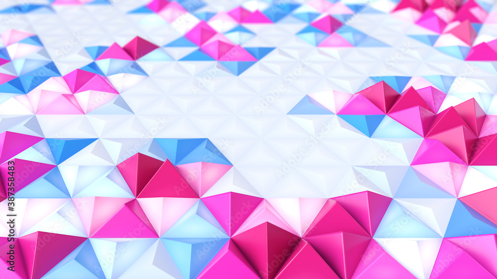 Abstract geometric bright tech pattern. 3D render Abstract geometric bright tech pattern. 3D render