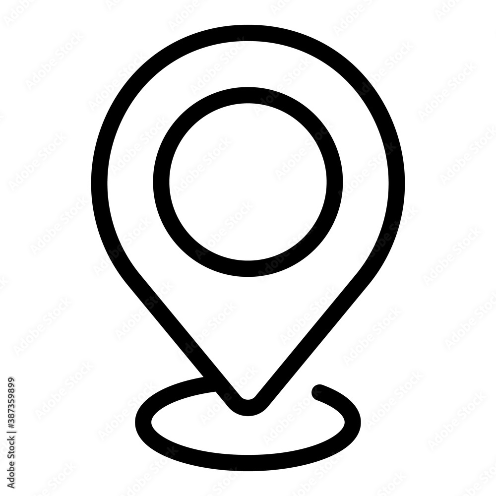 Final exam location icon. Outline final exam location vector icon for web design isolated on white background Final exam location icon. Outline final exam location vector icon for web design isolated on white background