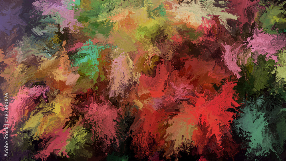 colorful brush strokes surface blending abstract background