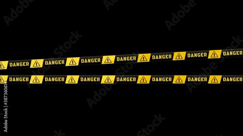 police seal tape in yellow black