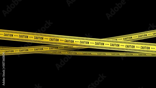 police seal tape in yellow black