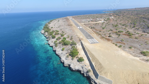 This is an airstrip on the island of Kisar close to the ocean