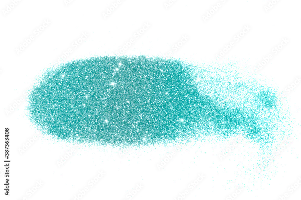 Textured background with blue glitter sparkle on white Textured background with blue glitter sparkle on white