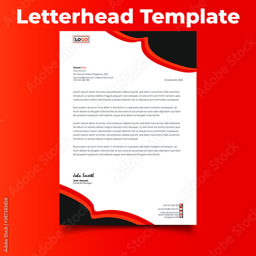 A4 size Letterhead Design
